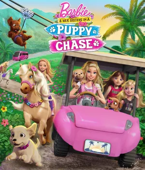 Chị em barbie đuổi theo các chú cún Chị em barbie đuổi theo các chú cún